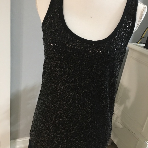 J. Crew scoop neck Tank sequin. Size small - Picture 2 of 10